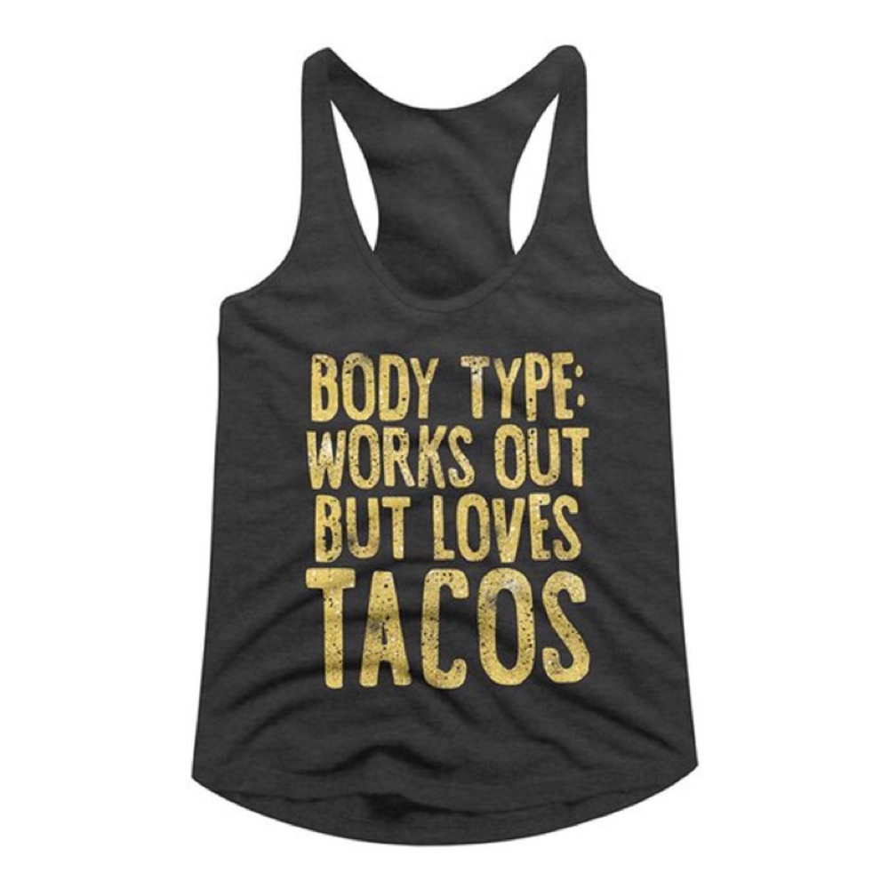 NWT Works Out But Loves Tacos Tank